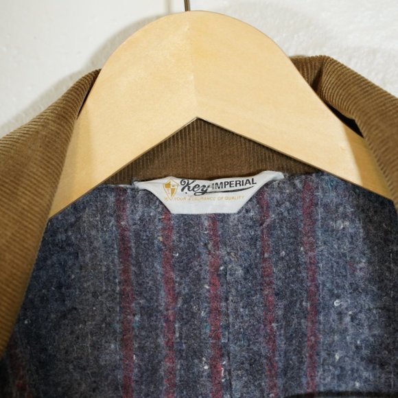 Rare vintage KEY IMPERIAL Blanket Lined Denim Jean Jacket 90s - Picture 2 of 4